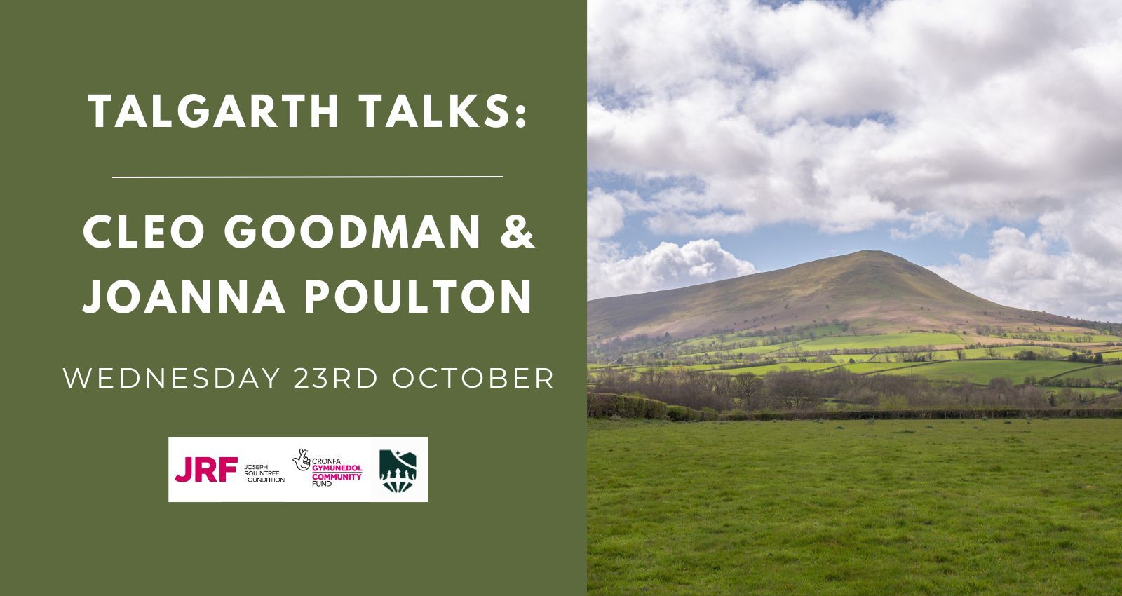 Talgarth Talks – Cleo Goodman & Joanna Poulton